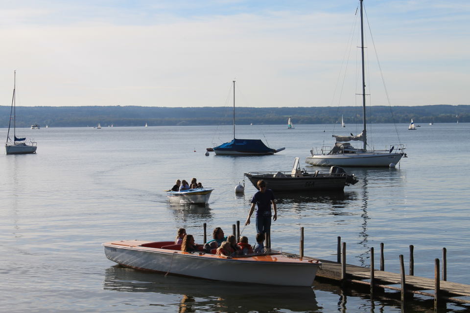 Bootsverleih am Ammersee bei Herrsching