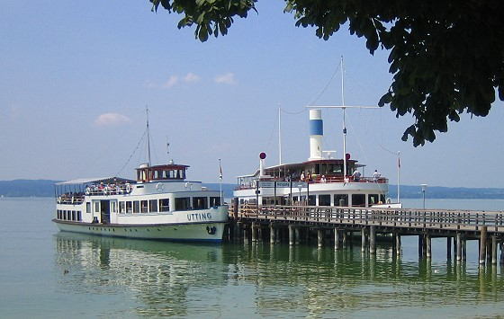 small boat on the lake Ammersee